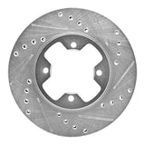 R1 Concepts 1979-1983 Nissan 280ZX Front Right Drilled & Slotted Silver Brake Rotor