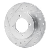 R1 Concepts 1974-1975 Nissan 710 Front Left Drilled & Slotted Silver Brake Rotor by R1 Concepts 631-67006L