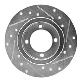 R1 Concepts 1974-1975 Nissan 710 Front Left Drilled & Slotted Silver Brake Rotor by R1 Concepts 631-67006L