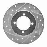 R1 Concepts 1974-1975 Nissan 710 Front Left Drilled & Slotted Silver Brake Rotor by R1 Concepts 631-67006L