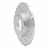 R1 Concepts 1974-1975 Nissan 710 Front Right Drilled & Slotted Silver Brake Rotor by R1 Concepts 631-67006R