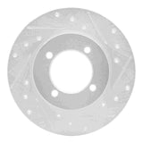 R1 Concepts 1974-1975 Nissan 710 Front Right Drilled & Slotted Silver Brake Rotor by R1 Concepts 631-67006R