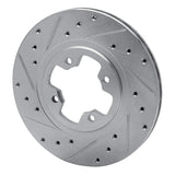 R1 Concepts 1981-1988 Nissan 200SX Front Left Drilled & Slotted Silver Brake Rotor by R1 Concepts 631-67008L