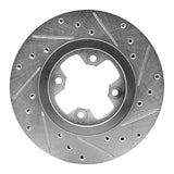 R1 Concepts 1981-1988 Nissan 200SX Front Left Drilled & Slotted Silver Brake Rotor by R1 Concepts 631-67008L