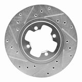 R1 Concepts 1981-1988 Nissan 200SX Front Left Drilled & Slotted Silver Brake Rotor by R1 Concepts 631-67008L
