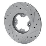 R1 Concepts 1981-1988 Nissan 200SX Front Left Drilled & Slotted Silver Brake Rotor by R1 Concepts 631-67008L