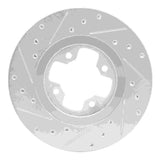 R1 Concepts 1981-1988 Nissan 200SX Front Right Drilled & Slotted Silver Brake Rotor by R1 Concepts 631-67008R