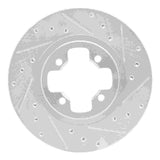 R1 Concepts 1981-1988 Nissan 200SX Front Right Drilled & Slotted Silver Brake Rotor by R1 Concepts 631-67008R