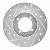 R1 Concepts 1970-1973 Nissan 240Z Front Left Drilled & Slotted Silver Brake Rotor by R1 Concepts 631-67009L