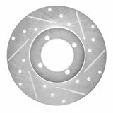 R1 Concepts 1970-1973 Nissan 240Z Front Right Drilled & Slotted Silver Brake Rotor by R1 Concepts 631-67009R