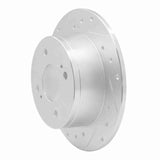 R1 Concepts 1979-1981 Nissan 200SX Rear Left Drilled & Slotted Silver Brake Rotor by R1 Concepts 631-67010L
