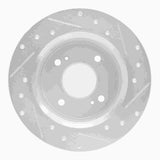 R1 Concepts 1979-1981 Nissan 200SX Rear Left Drilled & Slotted Silver Brake Rotor by R1 Concepts 631-67010L