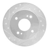 R1 Concepts 1979-1981 Nissan 200SX Rear Left Drilled & Slotted Silver Brake Rotor by R1 Concepts 631-67010L