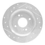 R1 Concepts 1979-1981 Nissan Maxima Rear Right Drilled & Slotted Silver Brake Rotor by R1 Concepts 631-67010R
