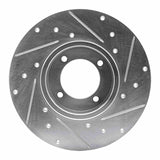 R1 Concepts 1980-1983 Nissan 200SX Front Left Drilled & Slotted Silver Brake Rotor by R1 Concepts 631-67011L