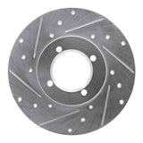 R1 Concepts 1980-1983 Nissan 200SX Front Left Drilled & Slotted Silver Brake Rotor by R1 Concepts 631-67011L