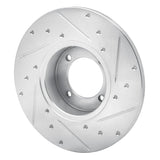 R1 Concepts 1980-1983 Nissan 200SX Front Left Drilled & Slotted Silver Brake Rotor by R1 Concepts 631-67011L