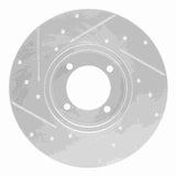 R1 Concepts 1980-1983 Nissan 200SX Front Right Drilled & Slotted Silver Brake Rotor by R1 Concepts 631-67011R