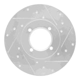 R1 Concepts 1980-1983 Nissan 200SX Front Right Drilled & Slotted Silver Brake Rotor by R1 Concepts 631-67011R