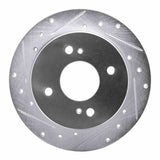 R1 Concepts 1982-1988 Nissan 200SX Rear Left Drilled & Slotted Silver Brake Rotor by R1 Concepts 631-67012L
