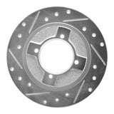 R1 Concepts 1982-1986 Nissan Tsuru (Mexico) Front Left Drilled & Slotted Silver Brake Rotor by R1 Concepts 631-67013L
