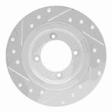 R1 Concepts 1982-1986 Nissan Tsuru (Mexico) Front Right Drilled & Slotted Silver Brake Rotor by R1 Concepts 631-67013R