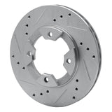 R1 Concepts 1982-1986 Nissan Stanza Front Left Drilled & Slotted Silver Brake Rotor by R1 Concepts 631-67014L