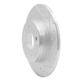 R1 Concepts 1984-1985 Nissan 300ZX Rear Right Drilled & Slotted Silver Brake Rotor by R1 Concepts 631-67015R