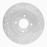 R1 Concepts 1984-1985 Nissan 300ZX Rear Right Drilled & Slotted Silver Brake Rotor by R1 Concepts 631-67015R