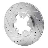 R1 Concepts 1984-1989 Nissan 300ZX Turbo Front Left Drilled & Slotted Silver Brake Rotor by R1 Concepts 631-67017L