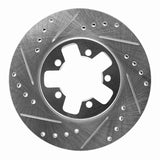 R1 Concepts 1984-1989 Nissan 300ZX Turbo Front Left Drilled & Slotted Silver Brake Rotor by R1 Concepts 631-67017L