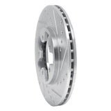 R1 Concepts 1984-1989 Nissan 300ZX Front Right Drilled & Slotted Silver Brake Rotor by R1 Concepts 631-67017R