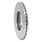 R1 Concepts 1984-1989 Nissan 300ZX Front Right Drilled & Slotted Silver Brake Rotor by R1 Concepts 631-67017R