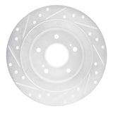 R1 Concepts 1984-1988 Nissan 200SX Rear Right Drilled & Slotted Silver Brake Rotor by R1 Concepts 631-67018R