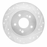 R1 Concepts 1984-1988 Nissan 200SX Rear Right Drilled & Slotted Silver Brake Rotor by R1 Concepts 631-67018R