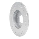 R1 Concepts 1984-1988 Nissan 200SX Rear Right Drilled & Slotted Silver Brake Rotor by R1 Concepts 631-67018R