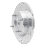 R1 Concepts 1984-1987 Nissan Maxima Rear Left Drilled & Slotted Silver Brake Rotor by R1 Concepts 631-67019L