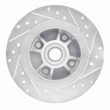 R1 Concepts 1984-1987 Nissan Maxima Rear Left Drilled & Slotted Silver Brake Rotor by R1 Concepts 631-67019L