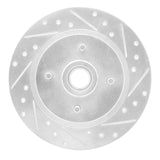R1 Concepts 1984-1987 Nissan Maxima Rear Right Drilled & Slotted Silver Brake Rotor by R1 Concepts 631-67019R