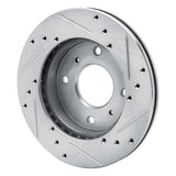 R1 Concepts 1985-1989 Nissan Stanza Front Left Drilled & Slotted Silver Brake Rotor by R1 Concepts 631-67022L
