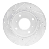 R1 Concepts 1985-1989 Nissan Stanza Front Right Drilled & Slotted Silver Brake Rotor by R1 Concepts 631-67022R