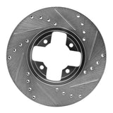 R1 Concepts 1984-1985 Nissan 300ZX Front Left Drilled & Slotted Silver Brake Rotor by R1 Concepts 631-67023L