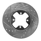 R1 Concepts 1984-1985 Nissan 300ZX Front Left Drilled & Slotted Silver Brake Rotor by R1 Concepts 631-67023L