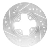 R1 Concepts 1984-1985 Nissan 300ZX Front Right Drilled & Slotted Silver Brake Rotor by R1 Concepts 631-67023R