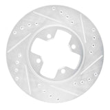 R1 Concepts 1984-1985 Nissan 300ZX Front Right Drilled & Slotted Silver Brake Rotor by R1 Concepts 631-67023R