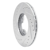 R1 Concepts 1984-1985 Nissan 300ZX Front Right Drilled & Slotted Silver Brake Rotor by R1 Concepts 631-67023R