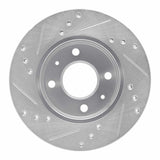 R1 Concepts 1986-2017 Nissan Tsuru (Mexico) Front Right Drilled & Slotted Silver Brake Rotor by R1 Concepts 631-67024R