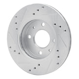 R1 Concepts 1986-2017 Nissan Tsuru (Mexico) Front Right Drilled & Slotted Silver Brake Rotor by R1 Concepts 631-67024R