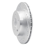 R1 Concepts 1987-1989 Nissan 300ZX Rear Left Drilled & Slotted Silver Brake Rotor by R1 Concepts 631-67026L