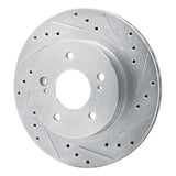 R1 Concepts 1987-1989 Nissan 300ZX Turbo Rear Right Drilled & Slotted Silver Brake Rotor by R1 Concepts 631-67026R